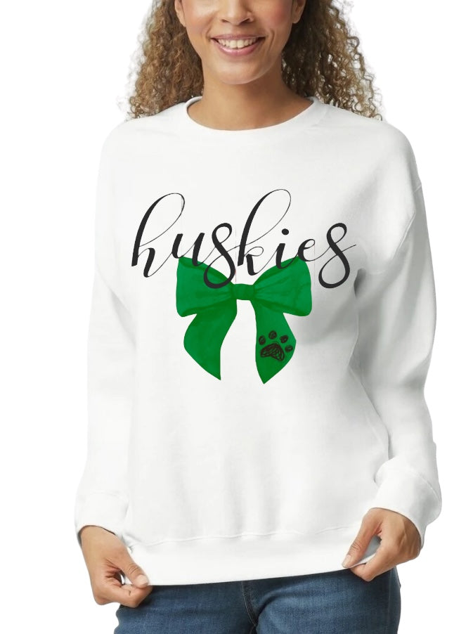 HUSKY Bow Crewneck Sweatshirt