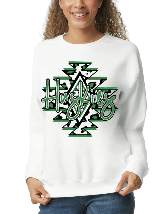 HUSKIES Aztec Crewneck Sweatshirt