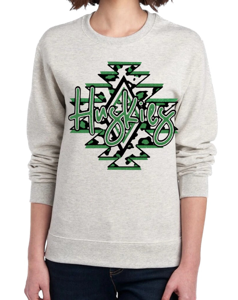 HUSKIES Aztec Crewneck Sweatshirt