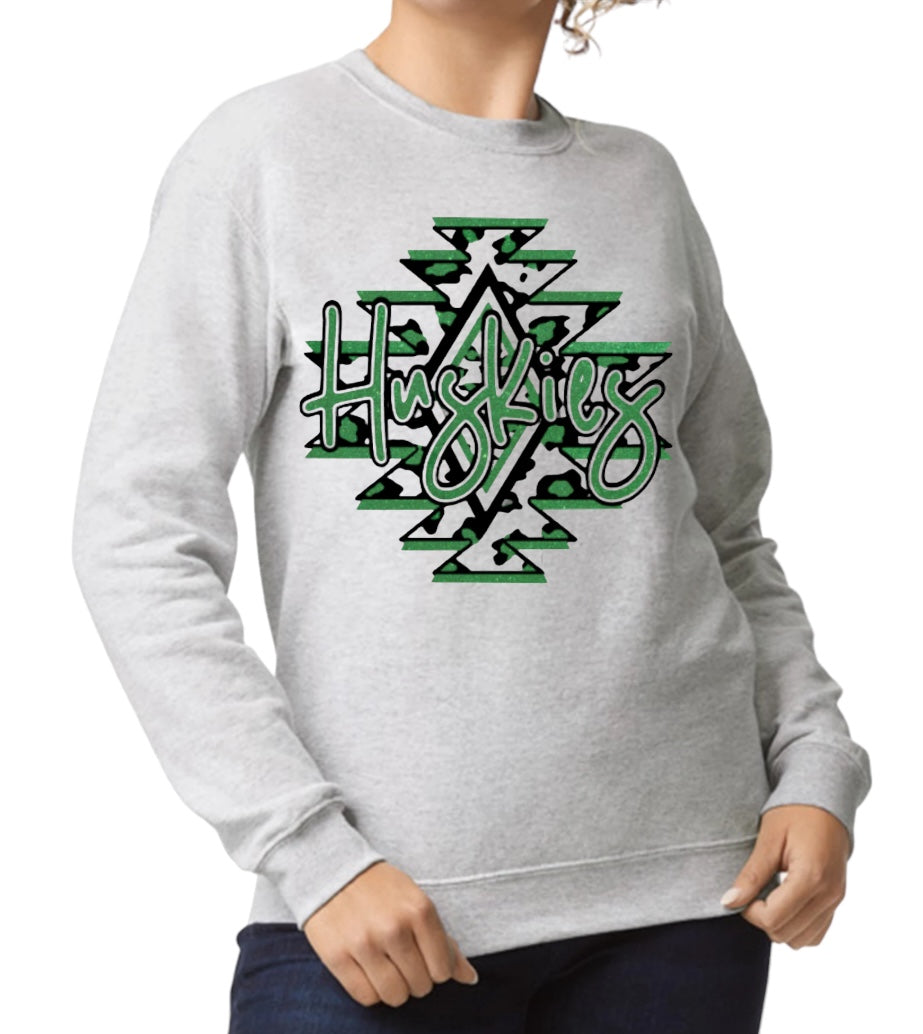 HUSKIES Aztec Crewneck Sweatshirt