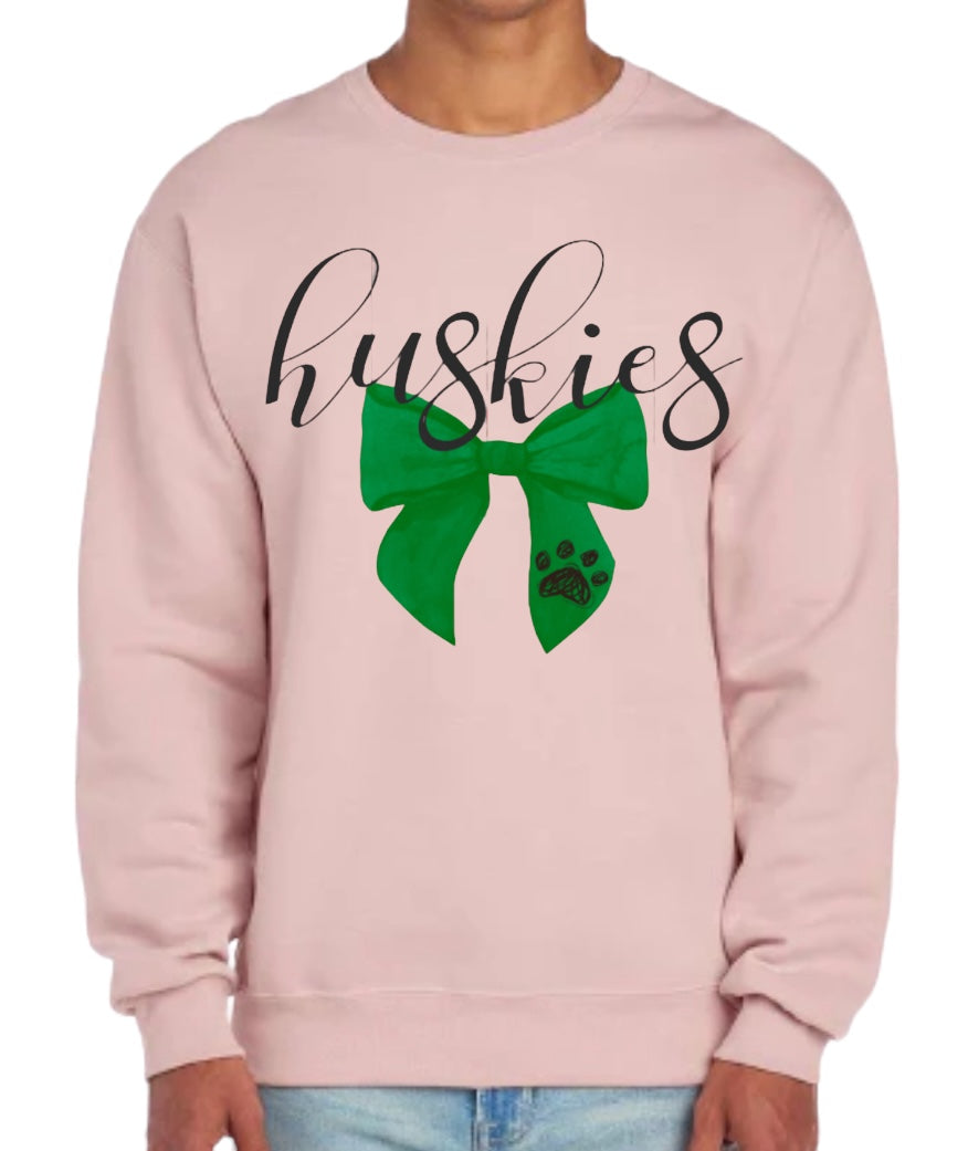 HUSKY Bow Crewneck Sweatshirt