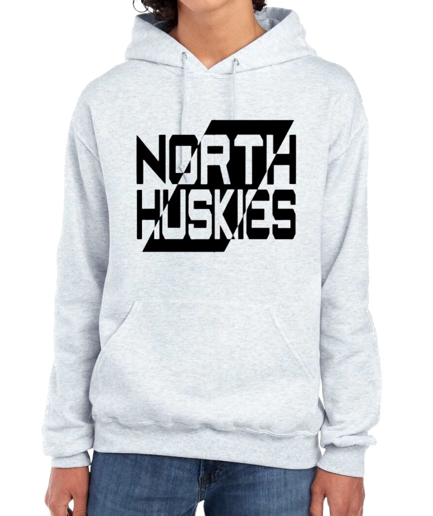 HUSKIES Contrast Hooded Sweatshirt