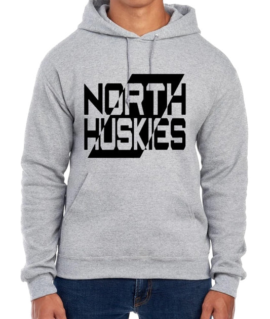 HUSKIES Contrast Hooded Sweatshirt-YOUTH