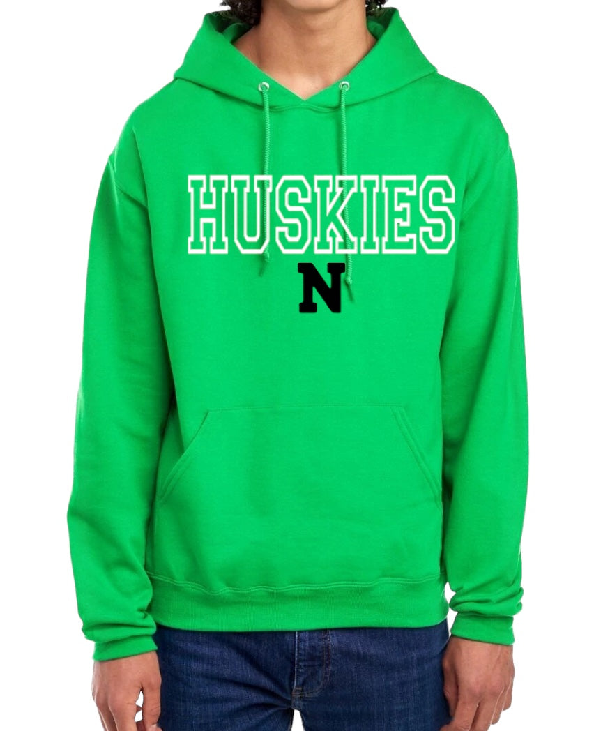 HUSKIES Letterman Hooded Sweatshirt