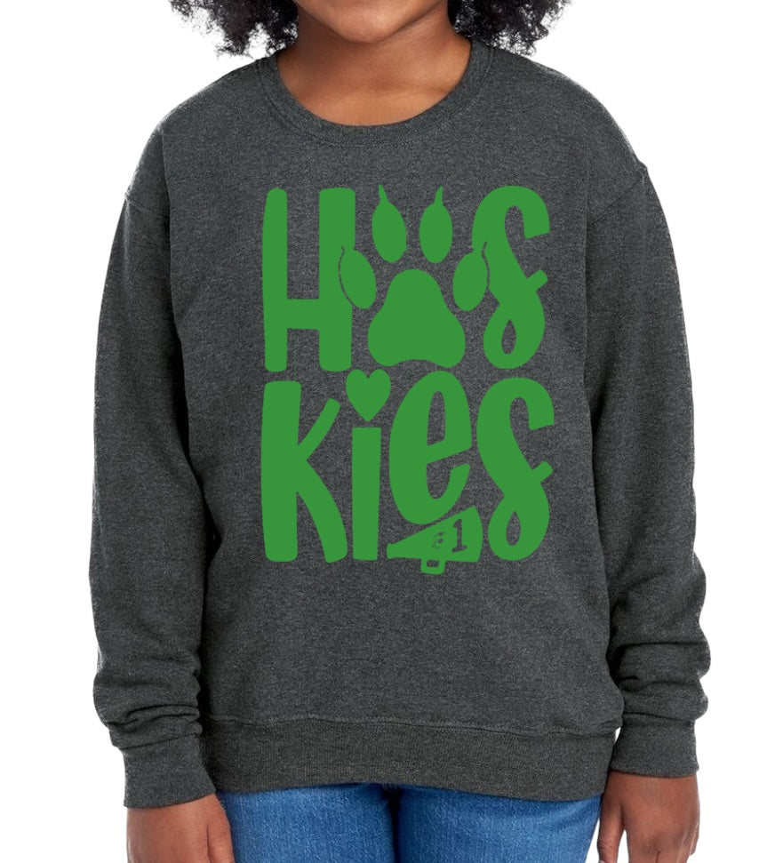 HUSKIES Spirit Crewneck Sweatshirt-YOUTH