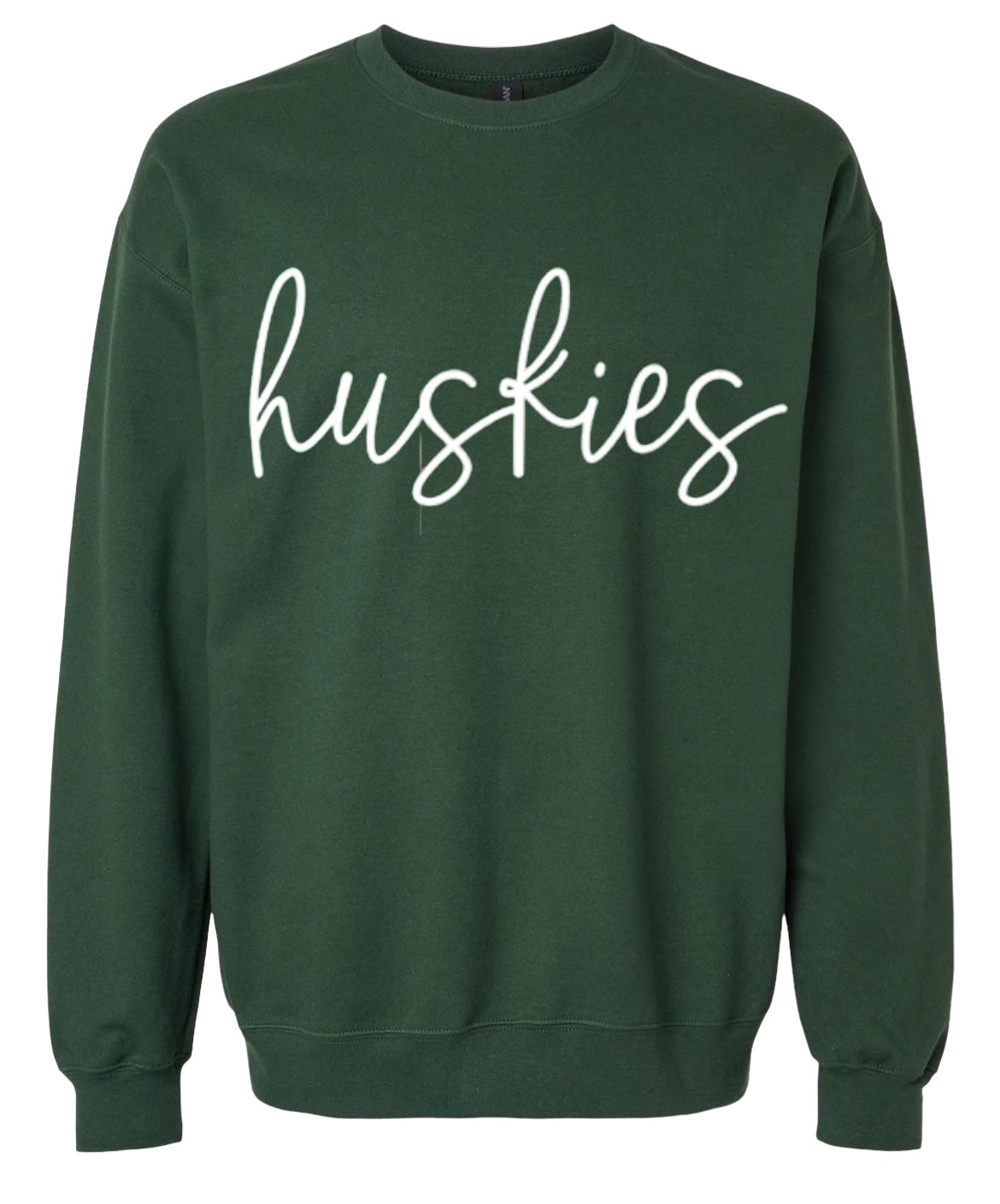 HUSKIES Script Crewneck Sweatshirt-YOUTH