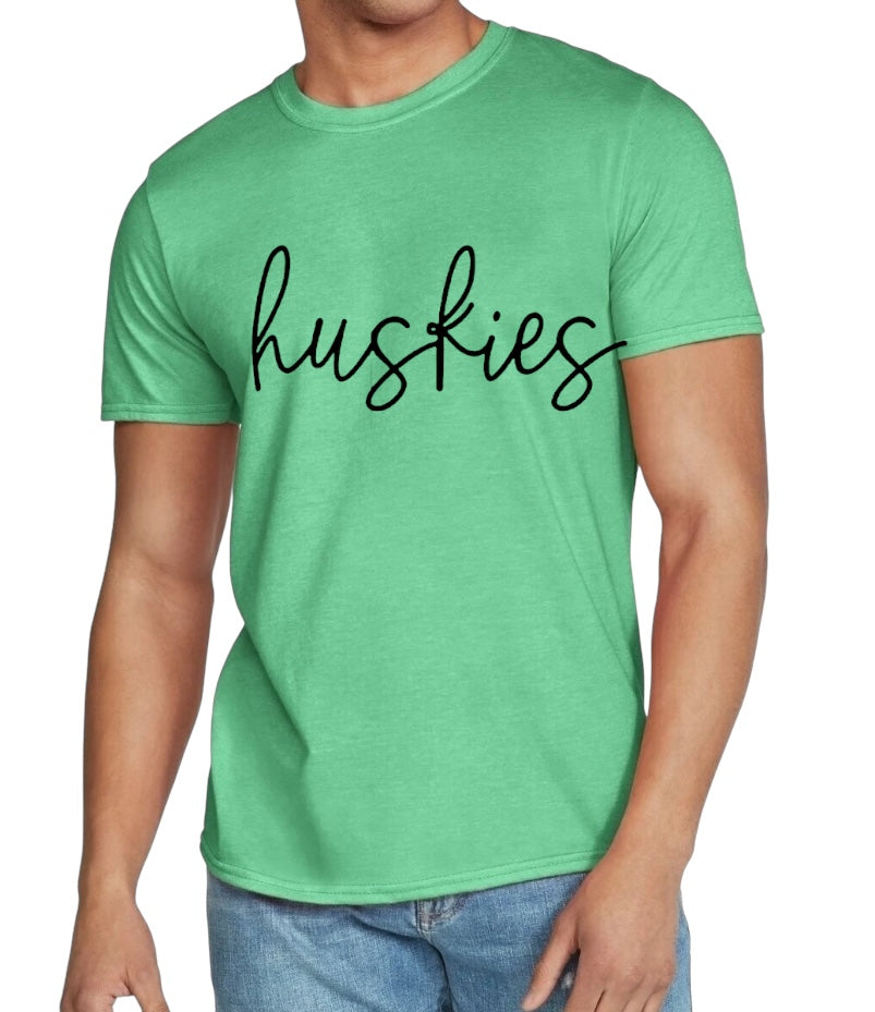 HUSKIES Script Softstyle Tee