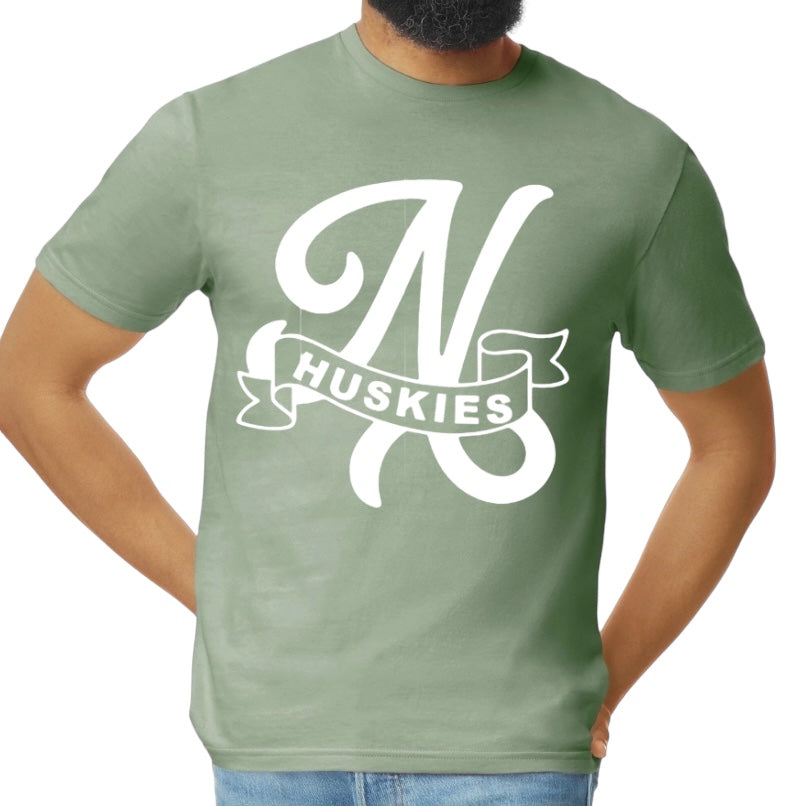 HUSKIES Monogram Softstyle Tee