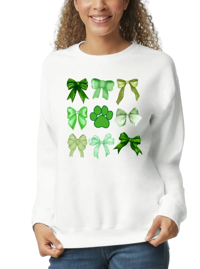 HUSKY Bows Coquette Crewneck Sweatshirt