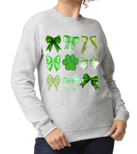 HUSKY Bows Coquette Crewneck Sweatshirt