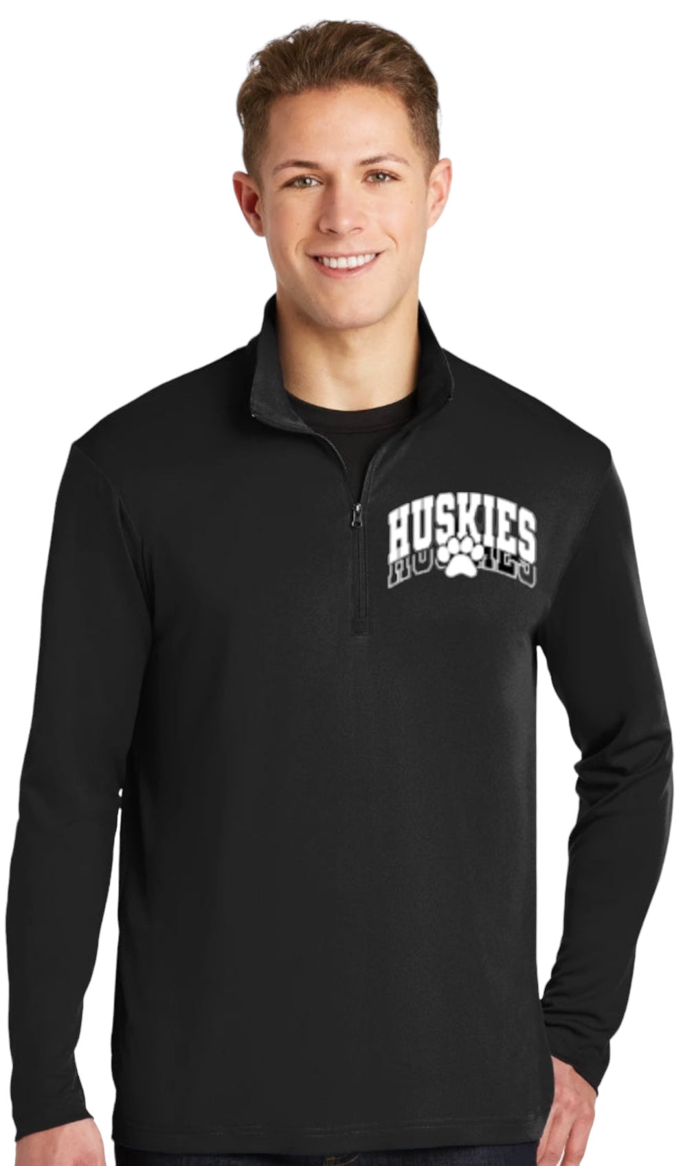 Black 1/4 Zip Performance Pullover