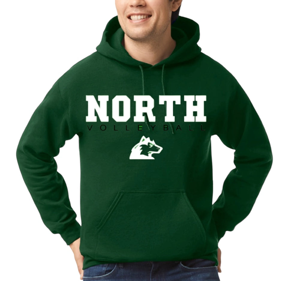 NORTH VOLLEYBALL LETTERMAN Hooded Sweatshirt