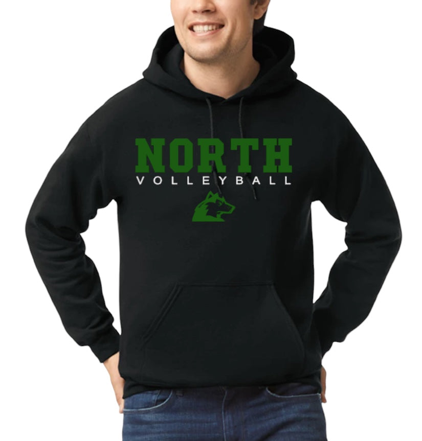 NORTH VOLLEYBALL LETTERMAN Hooded Sweatshirt