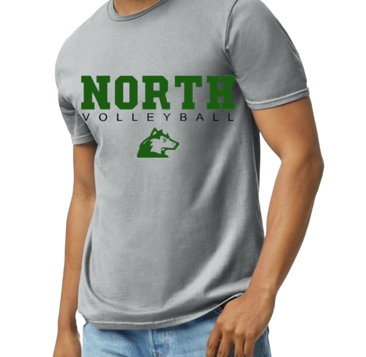 NORTH VOLLEYBALL LETTERMAN Softstyle Tee