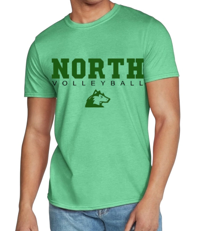 NORTH VOLLEYBALL LETTERMAN Softstyle Tee