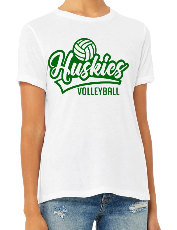 HUSKIES VOLLEYBALL SCRIPT Softstyle Tee