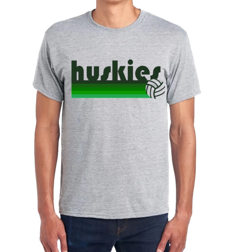 HUSKIES VOLLEYBALL RETRO Short Sleeve Tee