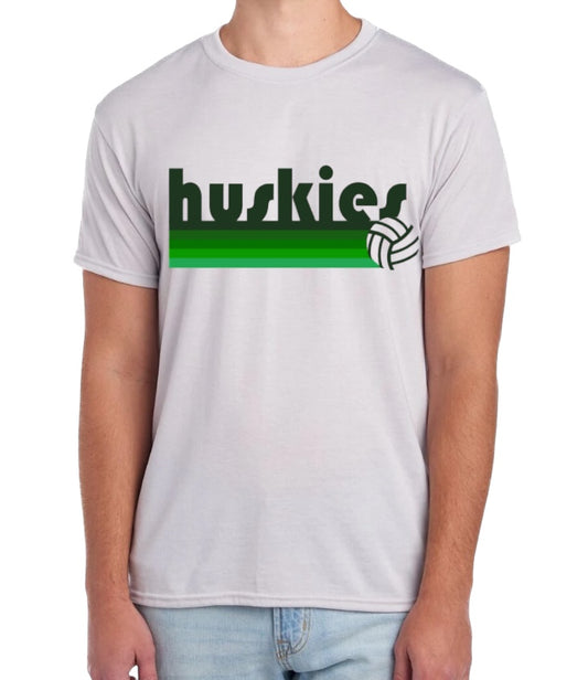 HUSKIES VOLLEYBALL RETRO Short Sleeve Tee