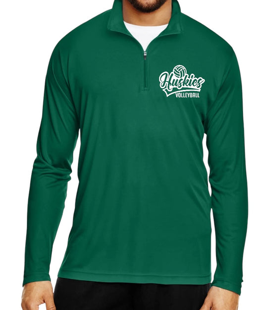 HUSKIES VOLLEYBALL SCRIPT Performance Quarter-Zip