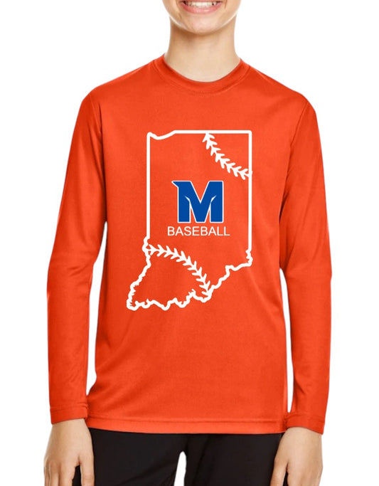 MTOWN INDIANA Zone Performance Long-Sleeve T-Shirt