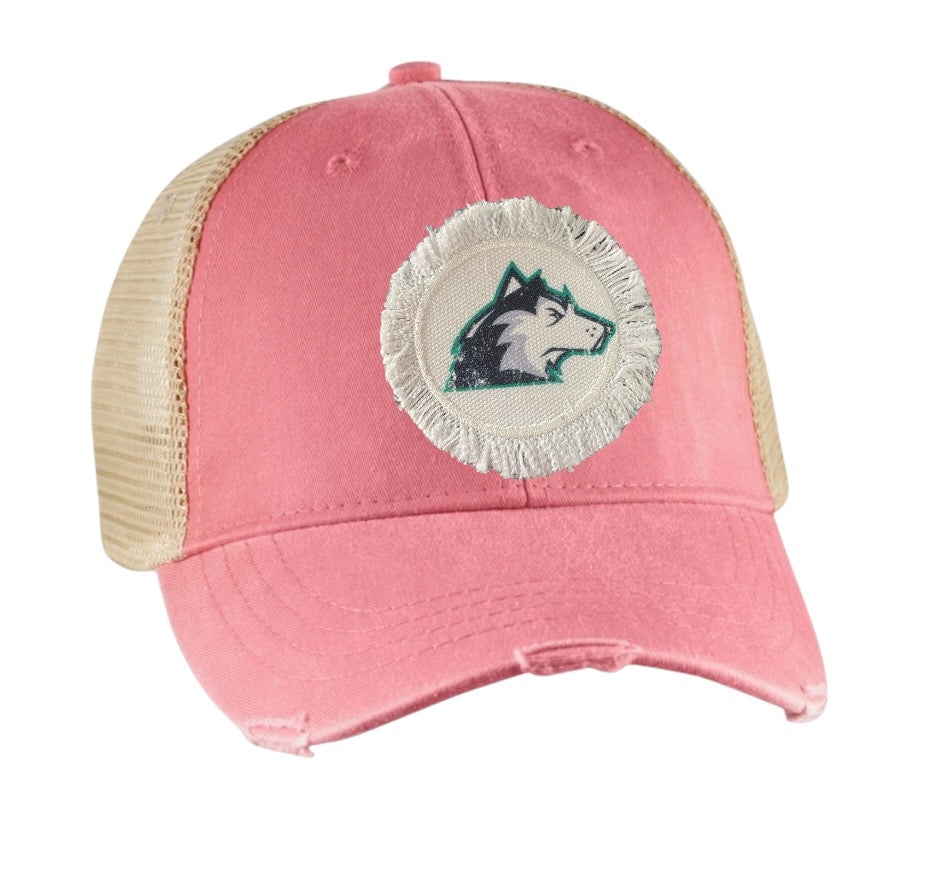 Huskies Distressed Trucker Hat