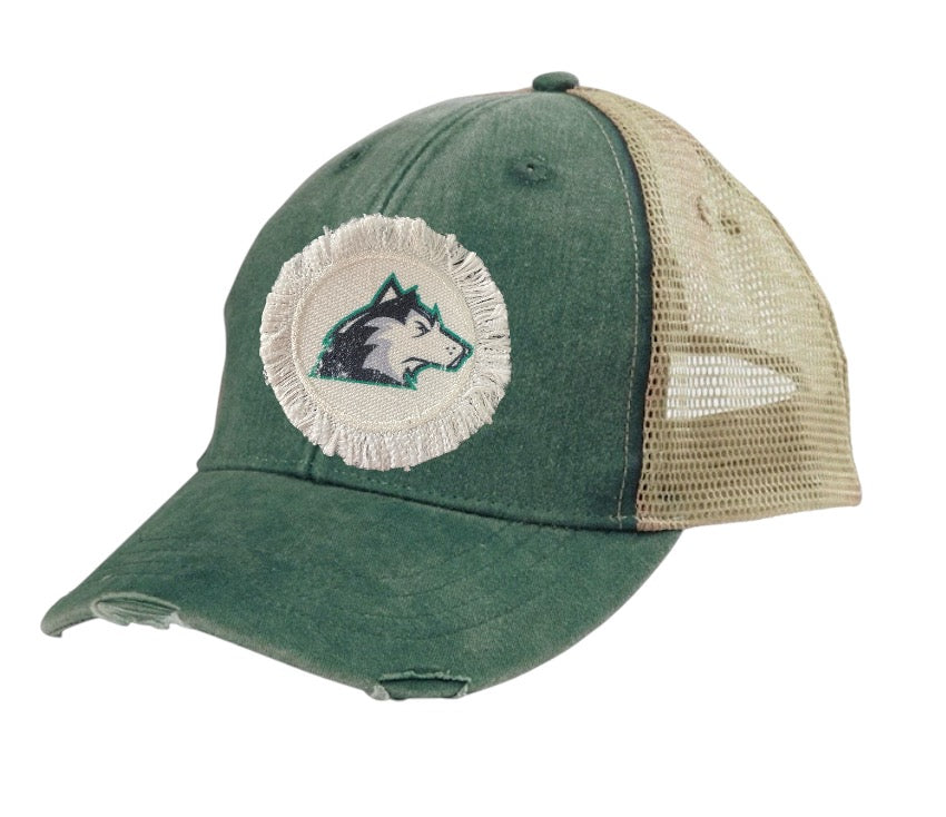 Huskies Distressed Trucker Hat