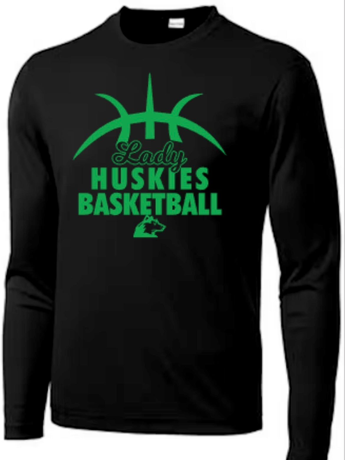 7th Grade Lady Huskies Shooting Shirt-GREEN TEAM