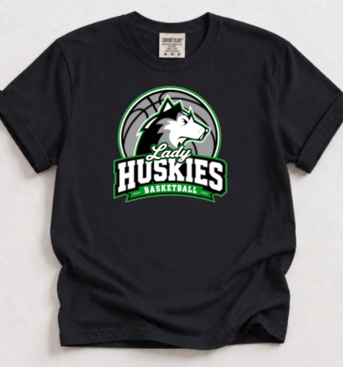 Lady Huskies Basketball Comfort Colors Unisex Heavyweight RS T-Shirt