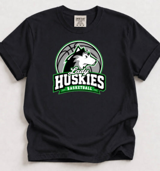 Lady Huskies Basketball Comfort Colors Unisex Heavyweight RS T-Shirt