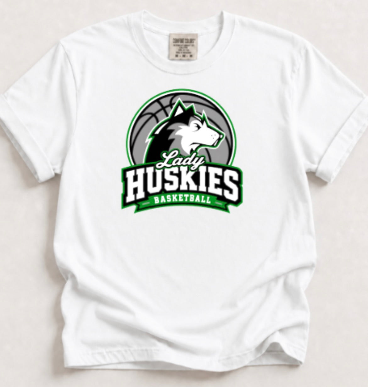 Lady Huskies Basketball Comfort Colors Unisex Heavyweight RS T-Shirt