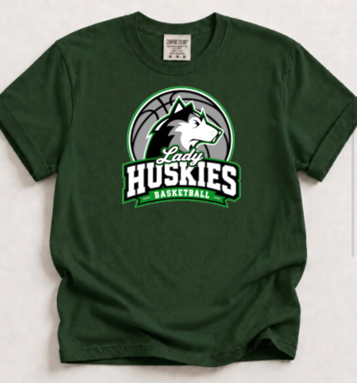 Lady Huskies Basketball Comfort Colors Unisex Heavyweight RS T-Shirt