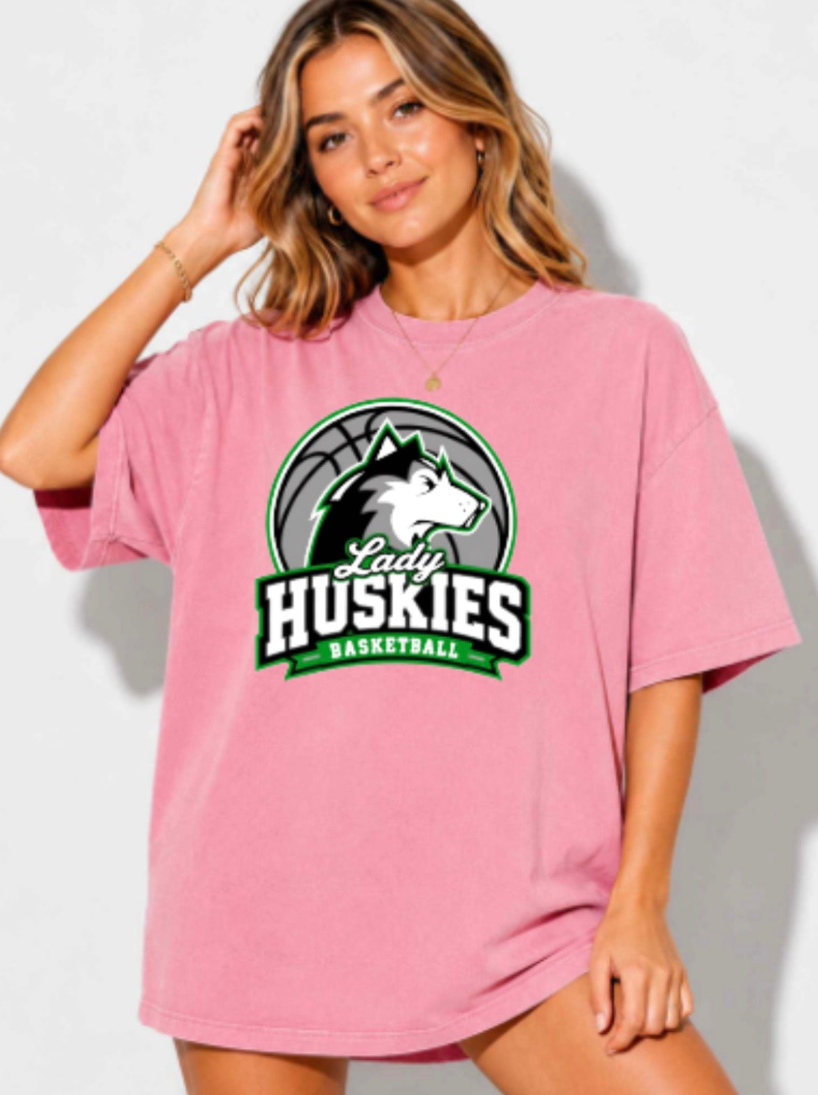 Lady Huskies Basketball Comfort Colors Unisex Heavyweight RS T-Shirt