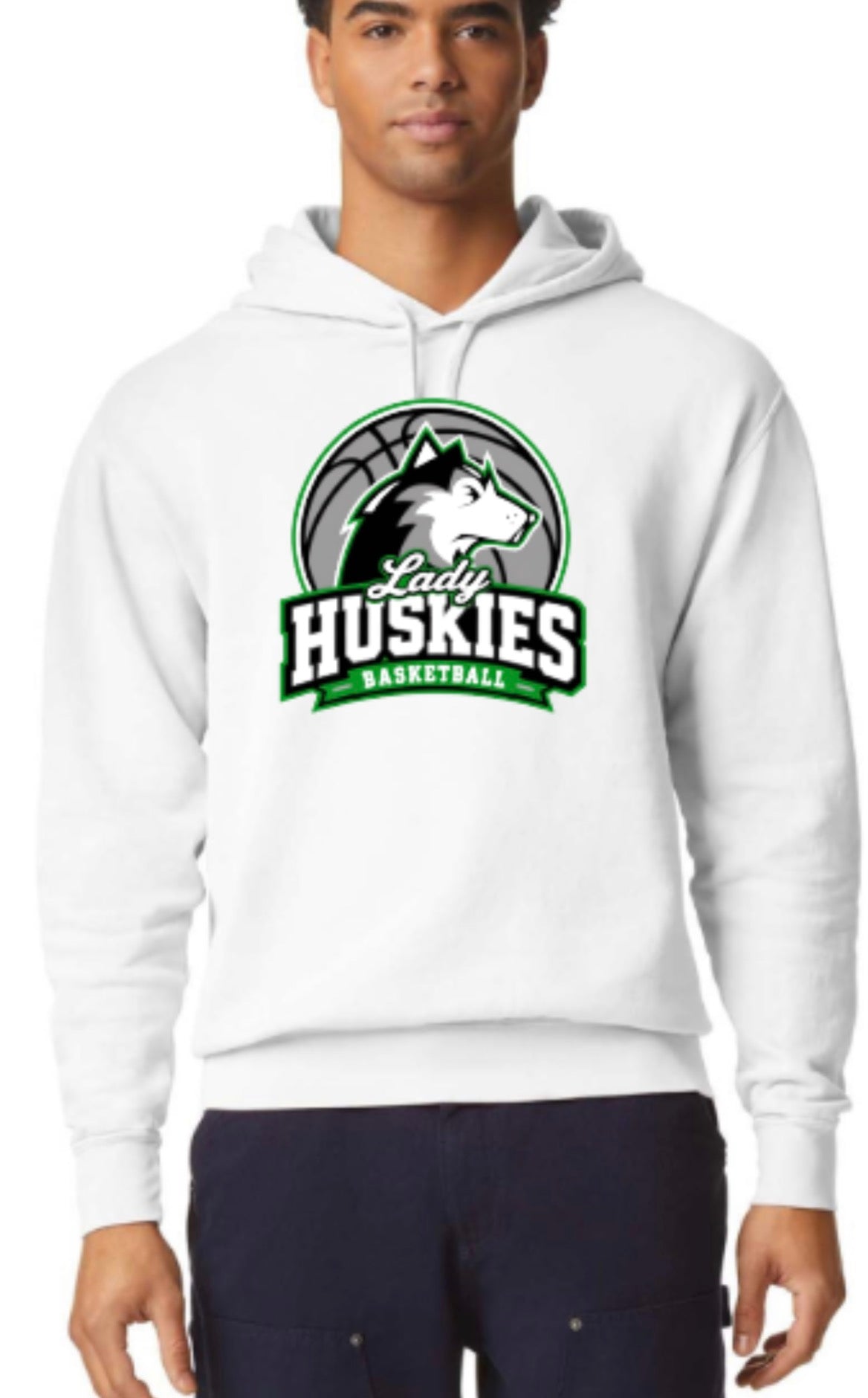 Lady Huskies Basketball Comfort Colors Unisex Lighweight Cotton Hoodie