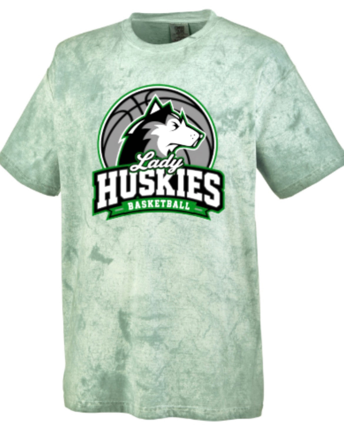 Lady Huskies Basketball Comfort Colors Unisex Heavyweight Color Blast T-Shirt