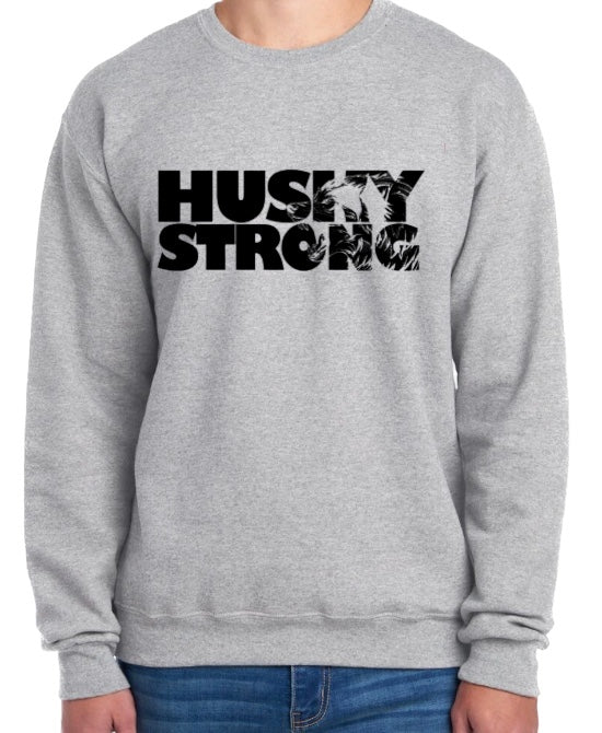 HUSKY STRONG Crewneck Sweatshirt-Youth