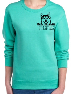 Pocket Husky Crewneck Sweatshirt