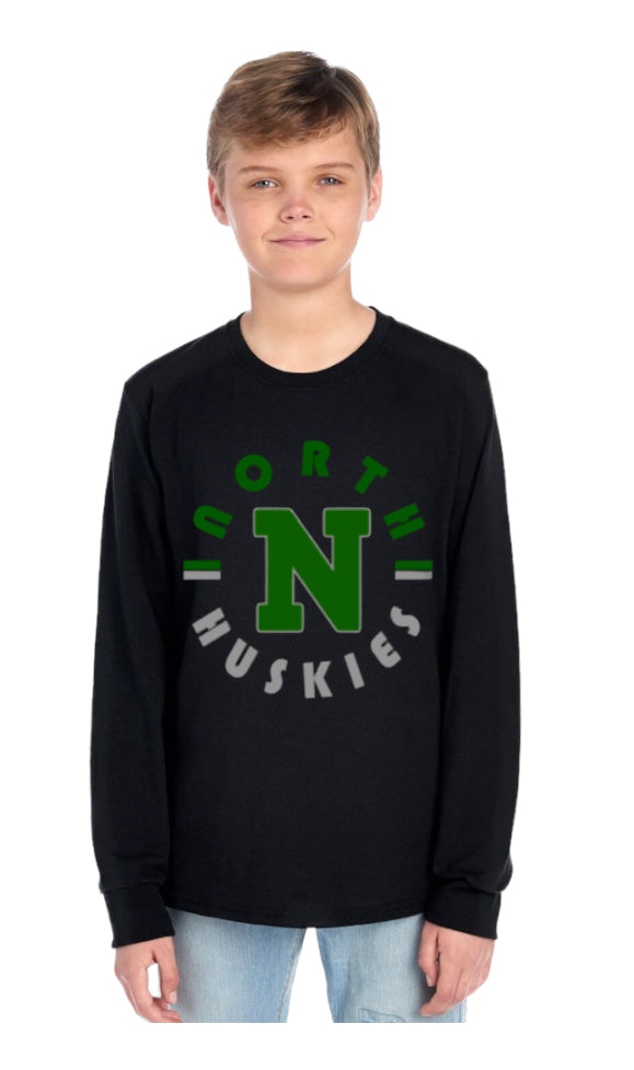 North Huskies Long Sleeve Tee-Youth