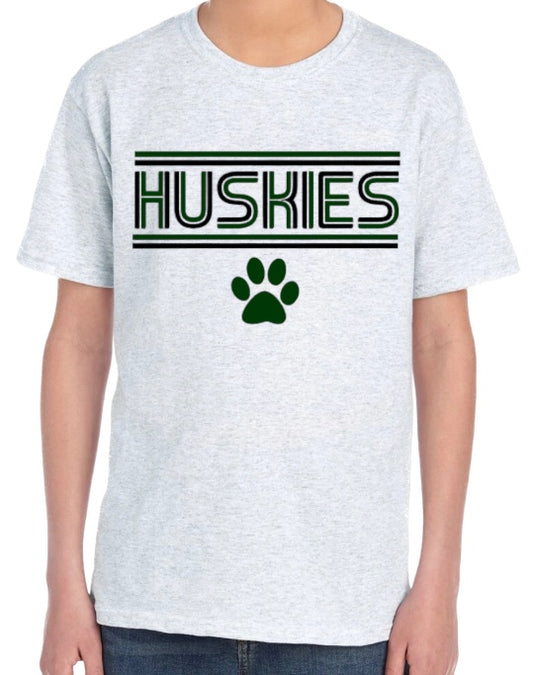 Retro HUSKIES Cotton Blend Tee-Youth