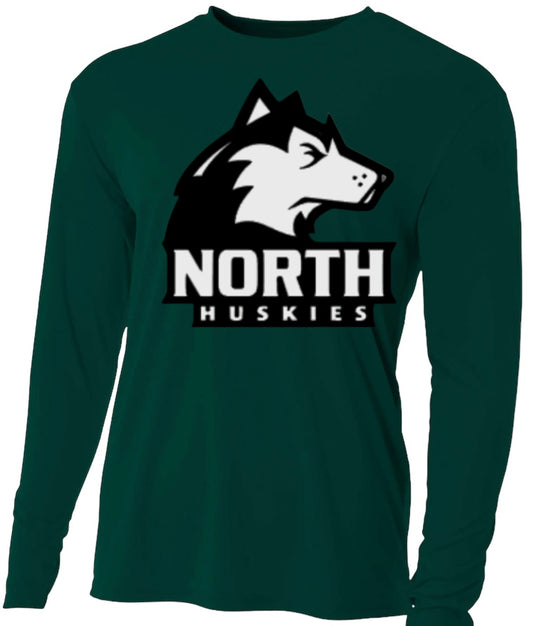 NORTH HUSKIES Long Sleeve Performance Tee-Youth