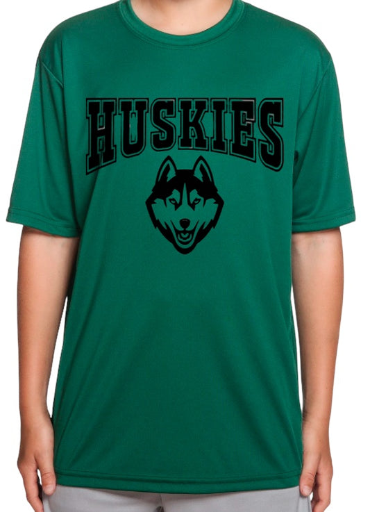 HUSKIES Logo Performance Tee-Youth