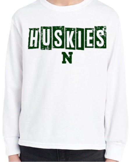 HUSKIES Halftime Long Sleeve Tee-Youth