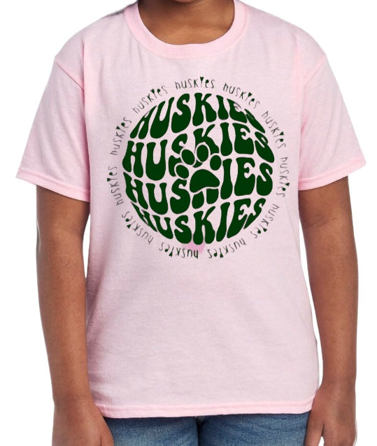 HUSKIES Orb Cotton Blend Tee-Youth