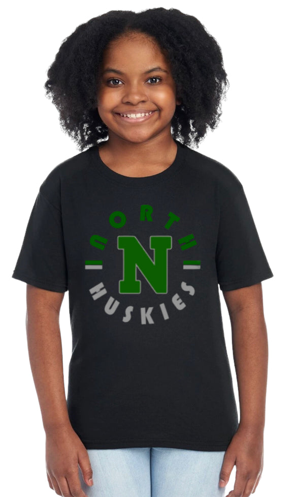 North Huskies Cotton Blend Tee-Youth