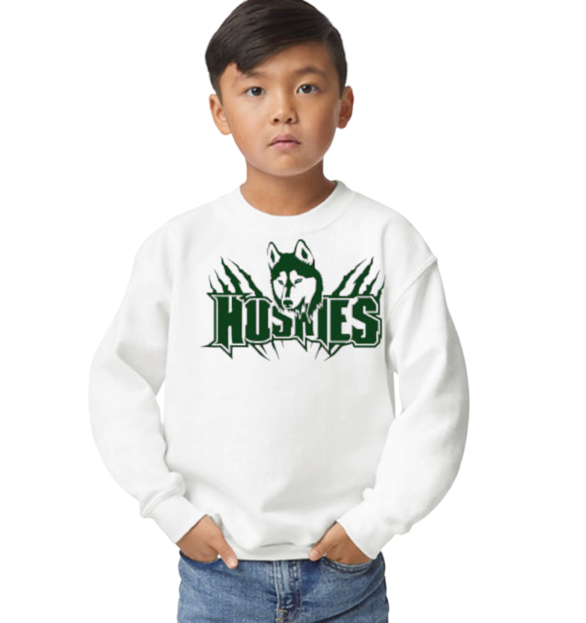 HUSKIES Claw Crewneck Sweatshirt-Youth