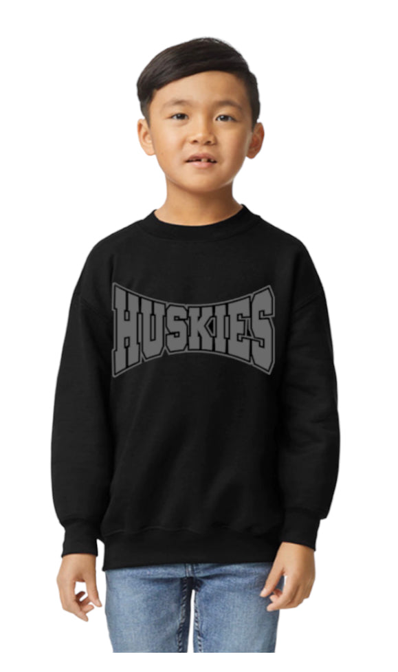 Warped HUSKIES Crewneck Sweatshirt-Youth