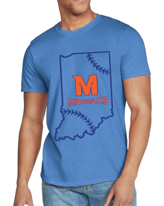 INDIANA MANIACS Cotton Blend Tee