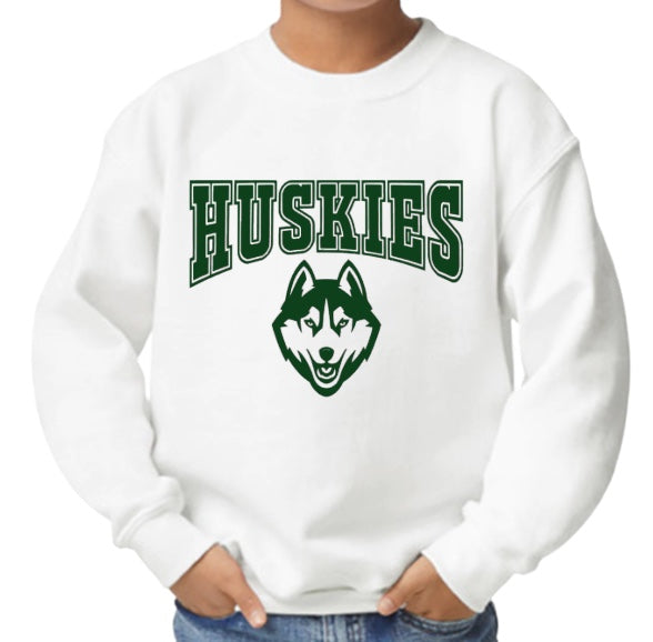 HUSKIES Logo Crewneck Sweatshirt-Youth