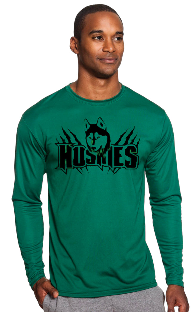 HUSKIES Claw Long Sleeve Performance Tee