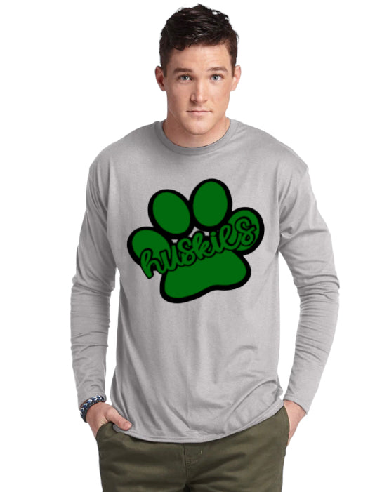 Huskies Paw Long sleeve Tee