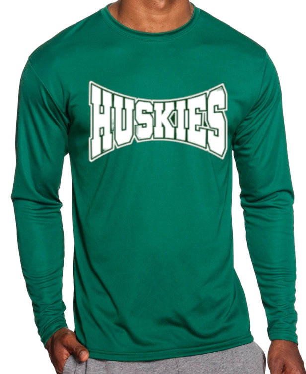 Warped HUSKIES Long Sleeve Performance Tee